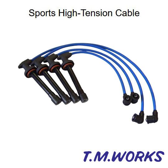 T.M.WORKS ティーエムワークス スポーツハイテンションケーブル CR-X EF8 B16A ...