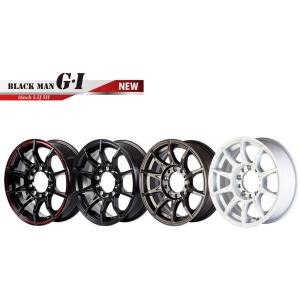 5ZIGEN ブラックマンGI 16インチ 5H139.7 5.5J +20 4本セット ホイール