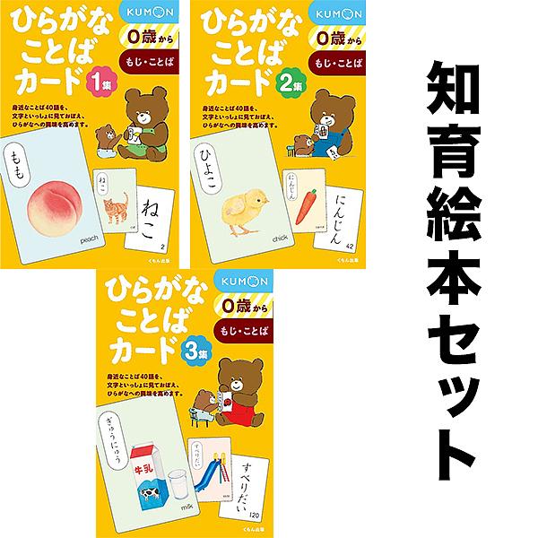 ◆ひらがなことばカード 3冊セット/子供/絵本