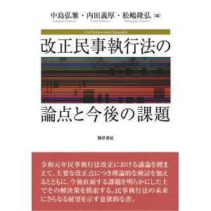 改正民事執行法の論点と今後の課題/中島弘雅/内田義厚/松嶋隆弘｜boox