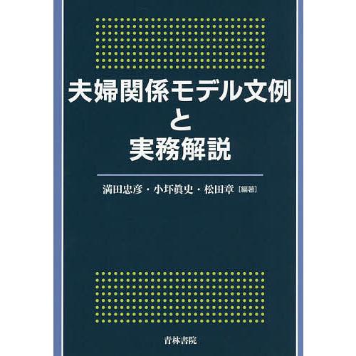 夫婦関係モデル文例と実務解説/満田忠彦/小圷眞史/松田章