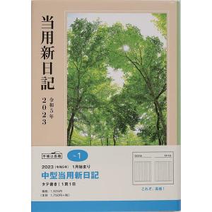 中型当用新日記B6判 2023年1月始まり No．1