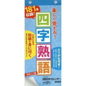 日めくり型 楽しく覚える! 四字熟語カレンダー A4変型サイズ 日めくりカレンダー 2023年1月始まり E512