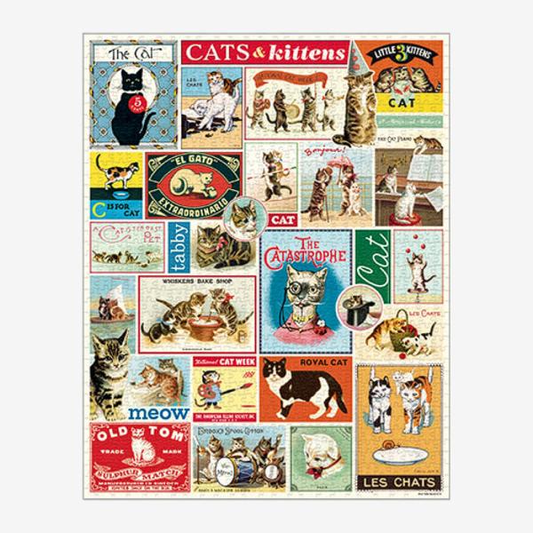カバリーニ　ビンテージパズル 1000ピース ・ キャット ／ カヴァリーニ ジグソーパズル 知育 ...
