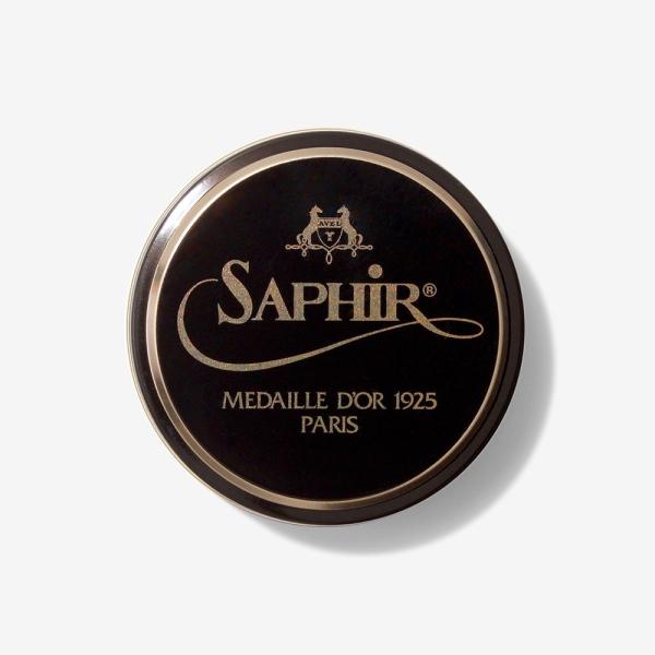 サフィール ノワール ビーズワックスポリッシュ 50ml　SAPHIR Noir ハイシャイン 鏡面...