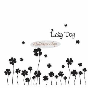 ウォールステッカー 転写式タイプ 花と幸運の日