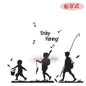 ウォールステッカー 転写式タイプ 釣り