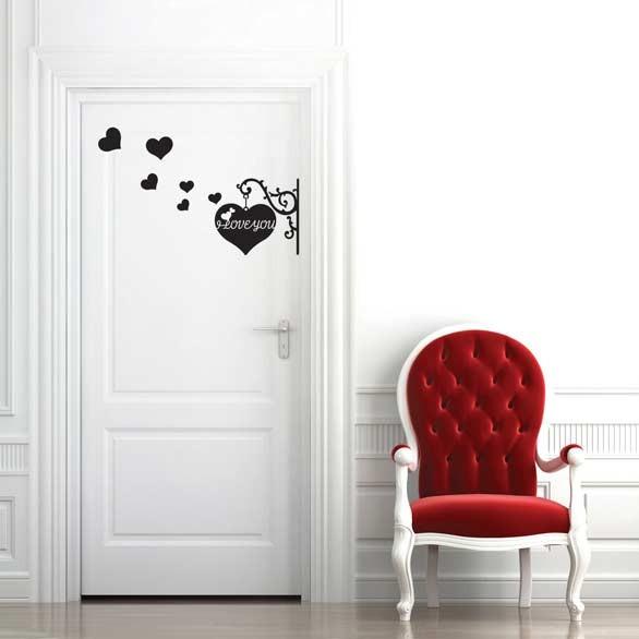 ウォールステッカー 柄 シール 愛の看板