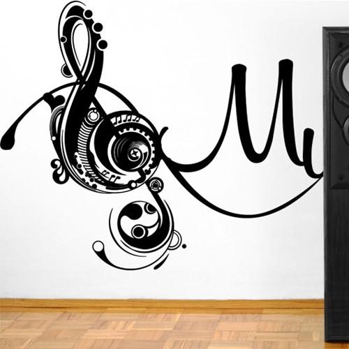 ウォールステッカー 柄 シール ミュージック