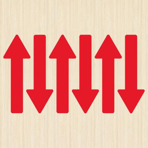 ウォールステッカー 矢印 シール ステッカー 誘導シール