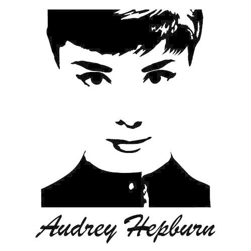 ウォールステッカー オードリーヘップバーン シール
