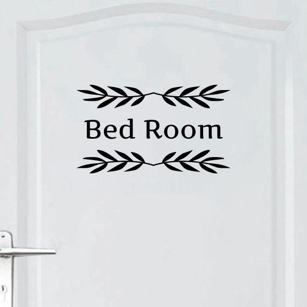 ウォールステッカー ベッドルーム ドア 文字 bedroom