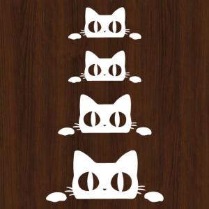 ウォールステッカー 猫 ネコ ねこ 黒猫 シールの詳細画像2