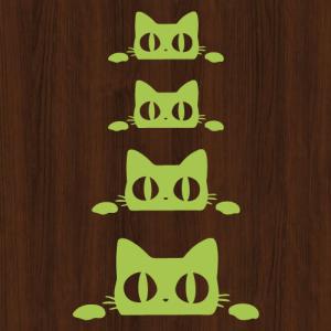 ウォールステッカー 猫 ネコ ねこ 黒猫 シールの詳細画像4