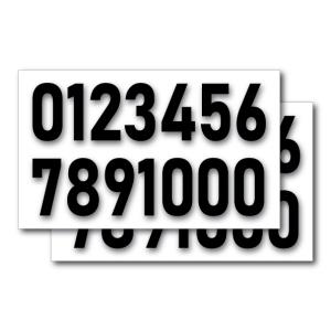 数字 ナンバー 番号 ステッカー シール 2枚セット 1cm 2cm 3cm 4cm 5cm 6cm 7cm タイプ2 背番号 メニュー 価格 デカール 屋外耐候年数5年シート仕様