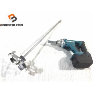 ☆中古品☆ makita マキタ 18V 充電式カクハン機 UT130D 本体＋シャフト＋パドル付