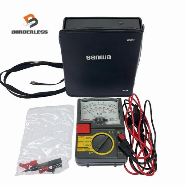 ☆未使用品☆SANWA サンワ 三和電気計器 アナログ絶縁抵抗計 PDM5219S 定格電圧3レンジ...
