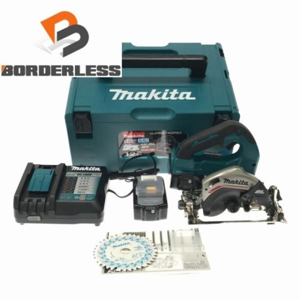☆未使用品☆makita マキタ 18V 125mm 充電式マルノコ HS474DRGX バッテリ2...