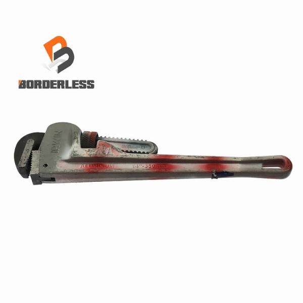 ☆中古品☆IRWIN アーウィン アルミパイプレンチ 14インチ 350mm アルミ製 パイレン ハ...