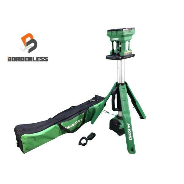 ☆中古品☆HiKOKI ハイコーキ コードレススタンドライト UB18DG 本体+収納バッグ+ACア...