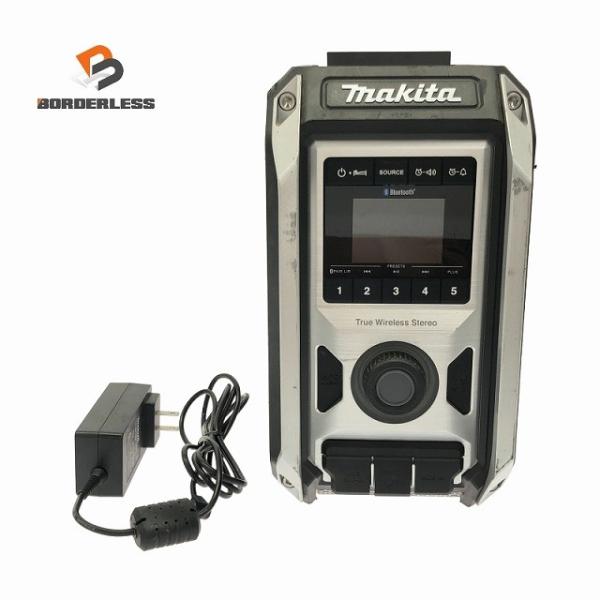 ☆比較的綺麗☆makita マキタ 充電式ラジオ MR113 黒 本体＋ACアダプター付 Bluet...