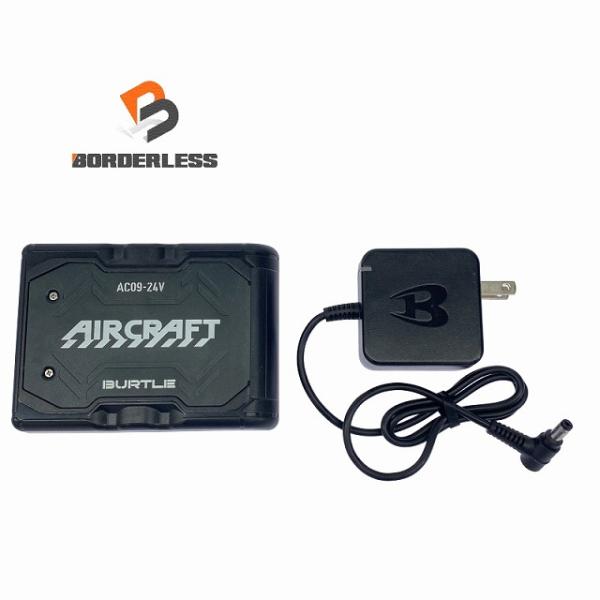 ☆極美品 ☆BURTLE バートル 24V エアークラフト リチウムイオンバッテリー AC09 黒/...