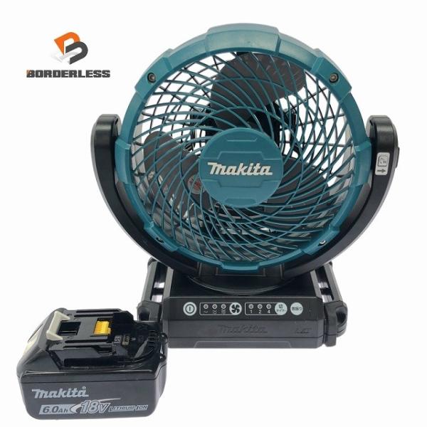 ☆比較的綺麗セット☆makita マキタ 14.4V/18V 100V 充電式ファン CF102D ...