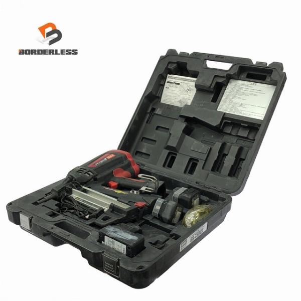 ☆中古品☆MAX マックス ガスネイラ GS-738C2 バッテリ2個(6V1.5Ah) 充電器 ケ...