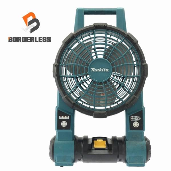 ☆中古品☆makita マキタ 100V/14.4V18V 充電式ファン CF201D 青 本体のみ...