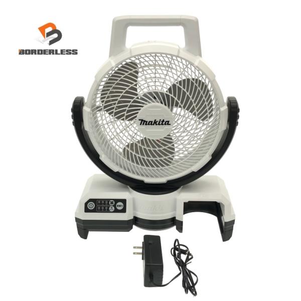 ☆美品☆makita マキタ 14.4V/18V/100V 充電式ファン CF203D 白/ホワイト...