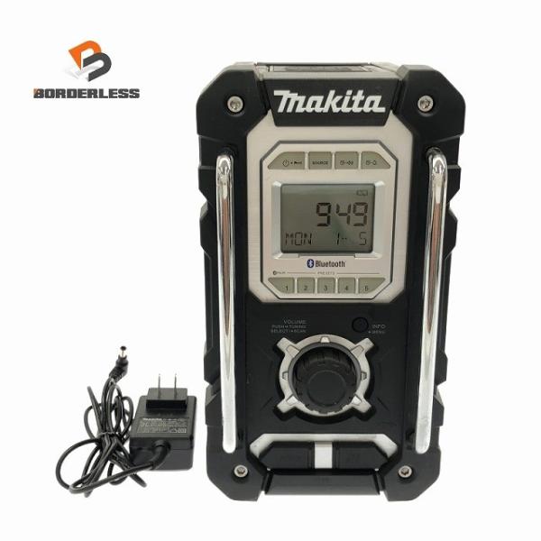 ☆中古美品☆makita マキタ 充電式ラジオ MR108 黒/ブラック 本体+ACアダプター Bl...