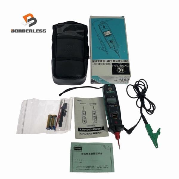 ☆未使用品☆KYORITSU 共立電気計器 簡易接地抵抗計 KEW 4300 ペン型 簡易アーステス...