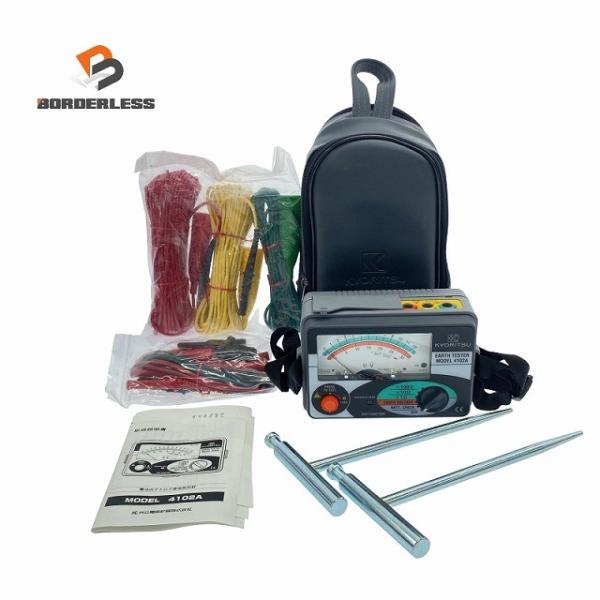 ☆比較的綺麗☆KYORITSU 共立電気 アナログアーステスター 4102A コード(未使用) ソフ...