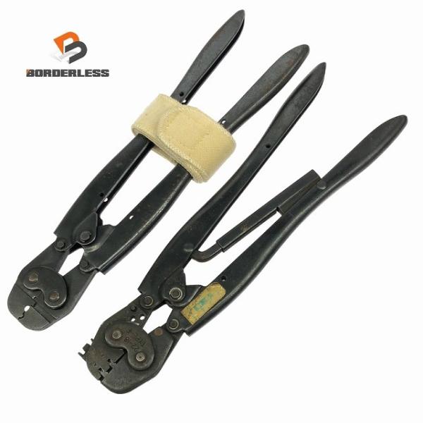 ☆中古品2点セット☆AMP アンプ 手動圧着工具 22-18 TYPE-F/47417 圧着ペンチ ...