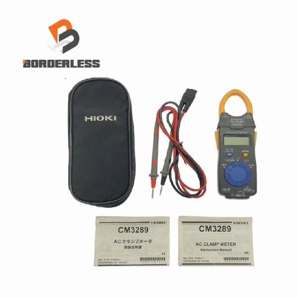 ☆美品☆HIOKI 日置電機 ACリーククランプメーター CM3289 ケース付 漏れ電流計 クラン...