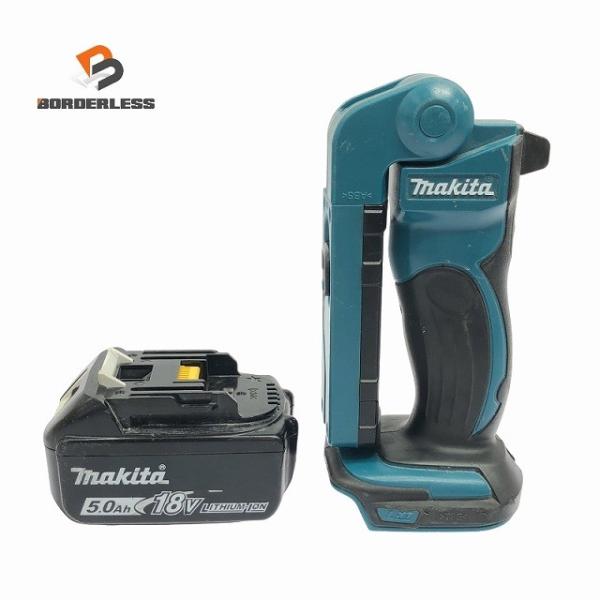 ☆中古品☆makita マキタ 14.4V/18V 充電式LEDワークライト ML801 バッテリ1...