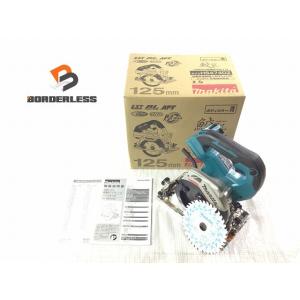 ☆未使用品☆makita マキタ 18V 125mm 充電式マルノコ HS474DZ 青 本体のみ ...