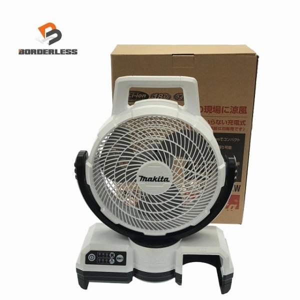 ☆中古品☆ makita マキタ 14.4V/18V 充電式ファン CF203D 白/ホワイト 本体...