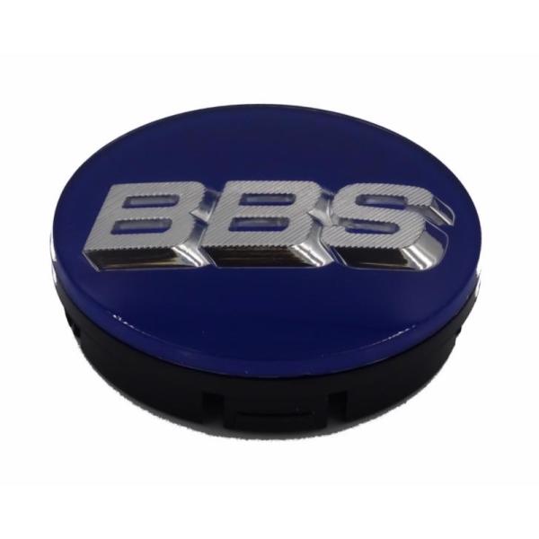 BBS純正 3D ホイール センターキャップ ４個セット ブルー/クローム 直径56mm 正規ドイツ...