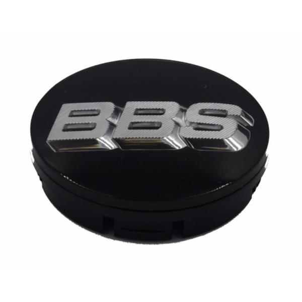 BBS純正 3D ホイール センターキャップ ４個セット ブラック/クローム 直径56mm 正規ドイ...