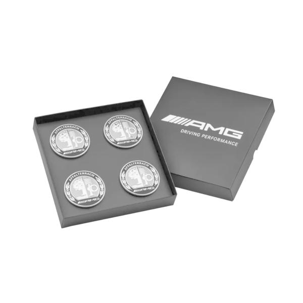 メルセデスベンツ純正 AMGエンブレム ホイール センターキャップ ハブカバー ４個セット 75mm...