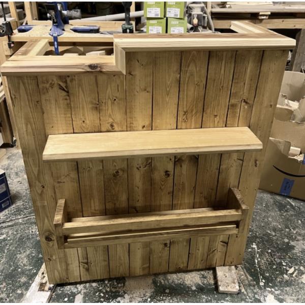 天然木 キッチンカウンター レジカウンター カフェカウンター 受付カウンター 職人手作り 一点物 幅...