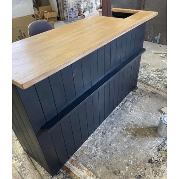 天然木 レジカウンター カフェカウンター 受付カウンター キッチンカウンター 職人手作り 一点物 幅...