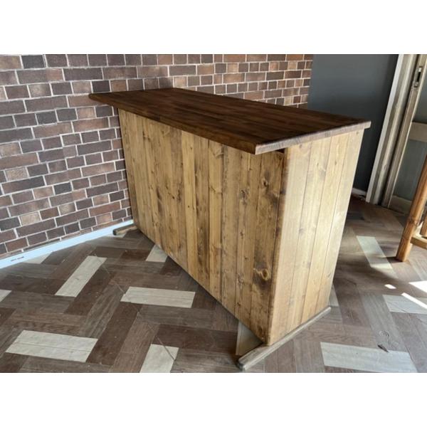 職人手作り 一点物 天然木　ハンドメイド　キッチンカウンター　バーカウンター　食器棚　キッチンボード...