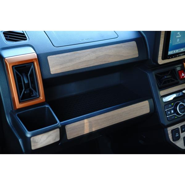 ダイハツ タフト インパネ 天然木ステッカー ウォールナット リアルウッド 突板 LIF