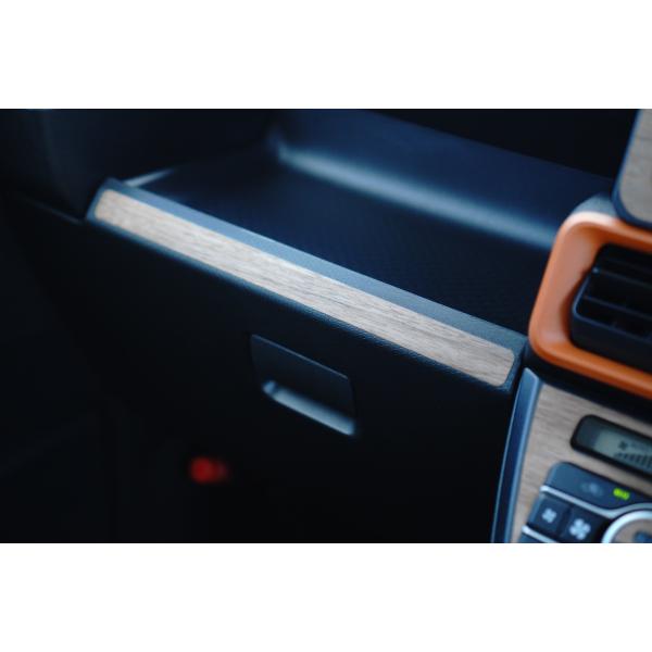 ダイハツ タントファンクロス ウォールナット インパネ 天然木ステッカー リアルウッド 突板