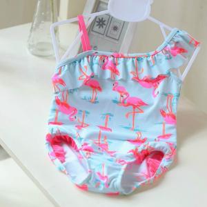子供水着 フリル付き フラミンゴ柄 ワンピース...の詳細画像5
