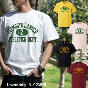 Tシャツ 半袖 メンズ カレッジ プリントTシャツ 大きいサイズ・ ロゴ・文字 アメカジ・定番 clg07｜borders-store