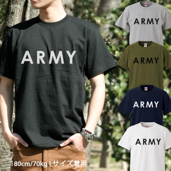 Tシャツ 半袖 メンズ ビンテージ柄カレッジプリントTシャツ clg10"ARMY"/メンズ/ユニセ...