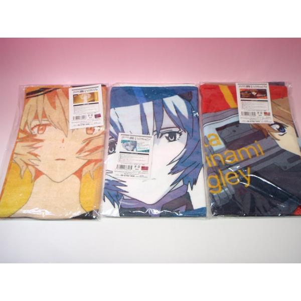 新品 ヱヴァンゲリヲン新劇場版 Q フェイスタオル 3枚セット アスカ ラングレー  Ver.2 +...